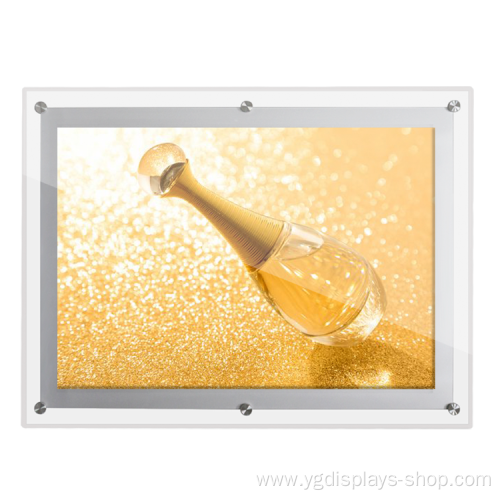 frameless acrylic crystal light box